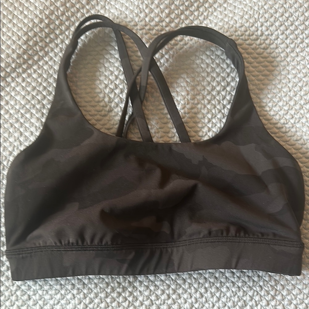 Lululemon energy bra Black Camouflage Sports Bra